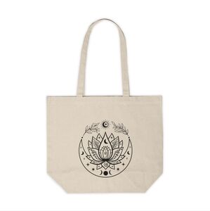 Lotus and Moon Custom Tote Bag
